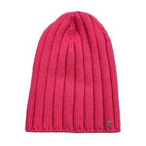 Lululemon Hot Pink Merino Wool Blend Knit Beanie Toque